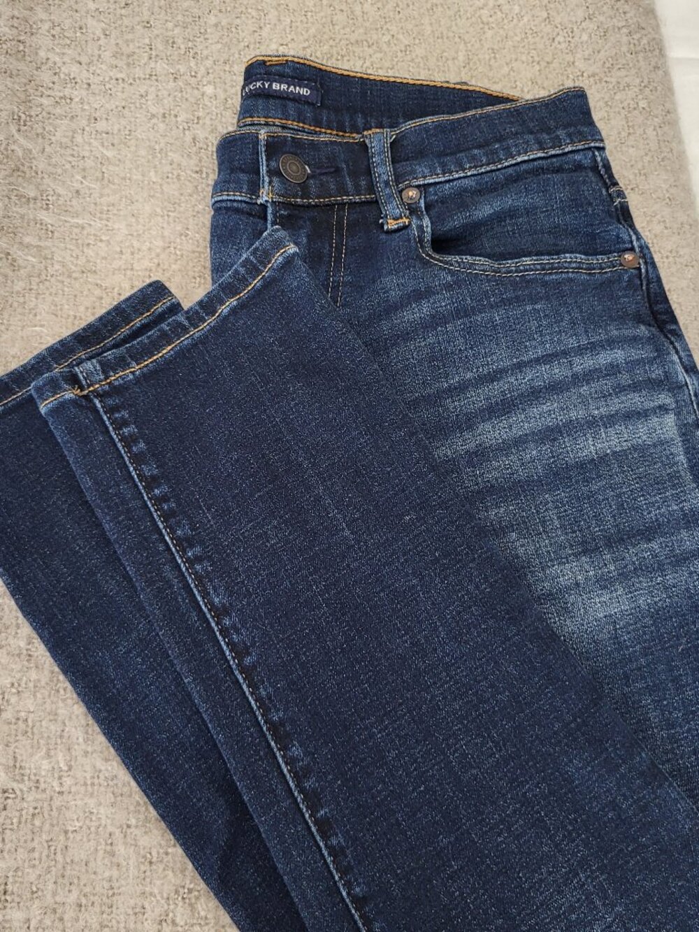Lucky Brand Dark Blue 412 Athletic Slim Jeans